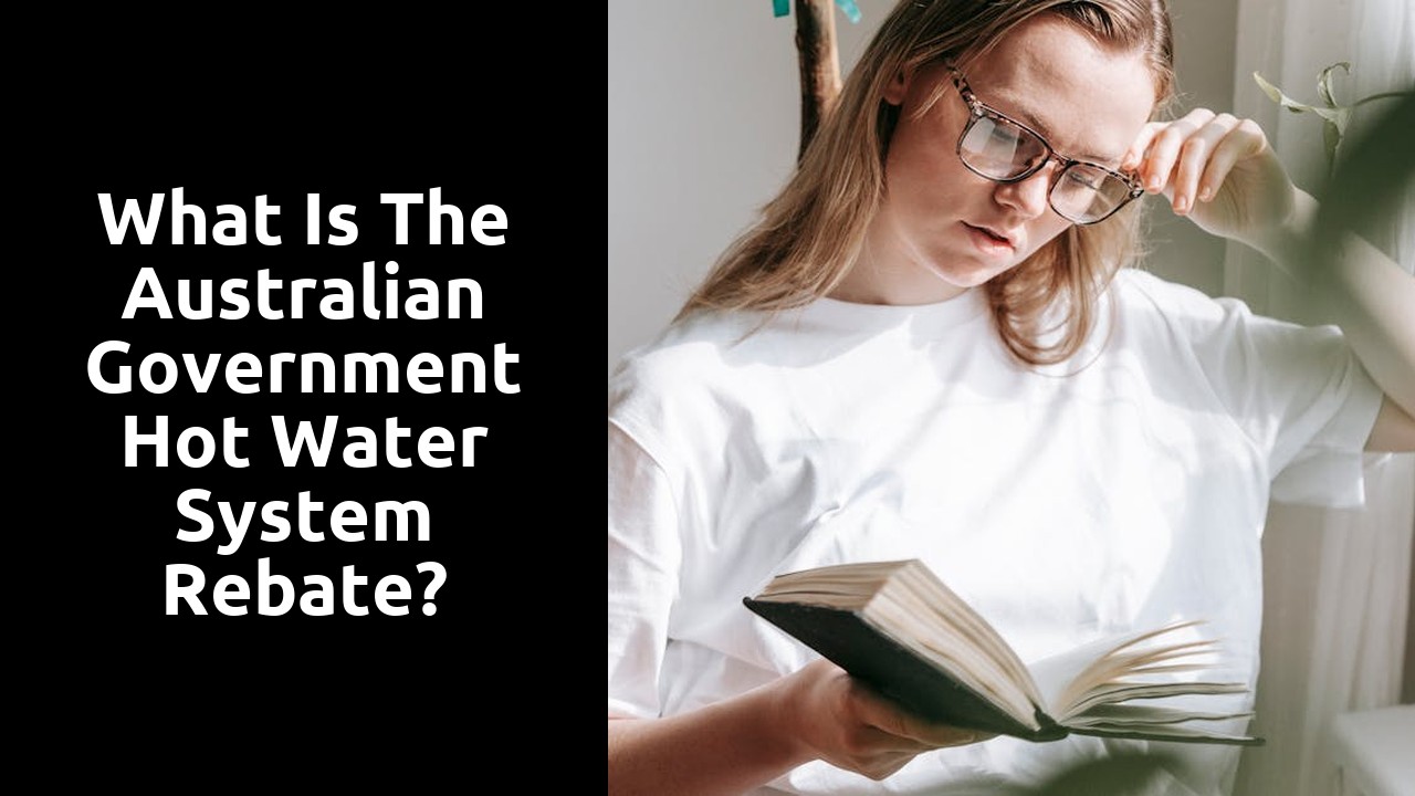 What is the Australian government hot water system rebate?